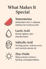 Ordona Face Cream – Reduces Acne Scars, Hydration, Brightening & Nourishment with Watermelon & Lactic Acid  (50 ml) - Image 4