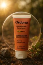 Ordona Sunscreen - SPF 50 PA++++ 1% Hyaluronic Sunscreen | Lightweight, Hydrating & Long Lasting Sun Protection  (50 ml)